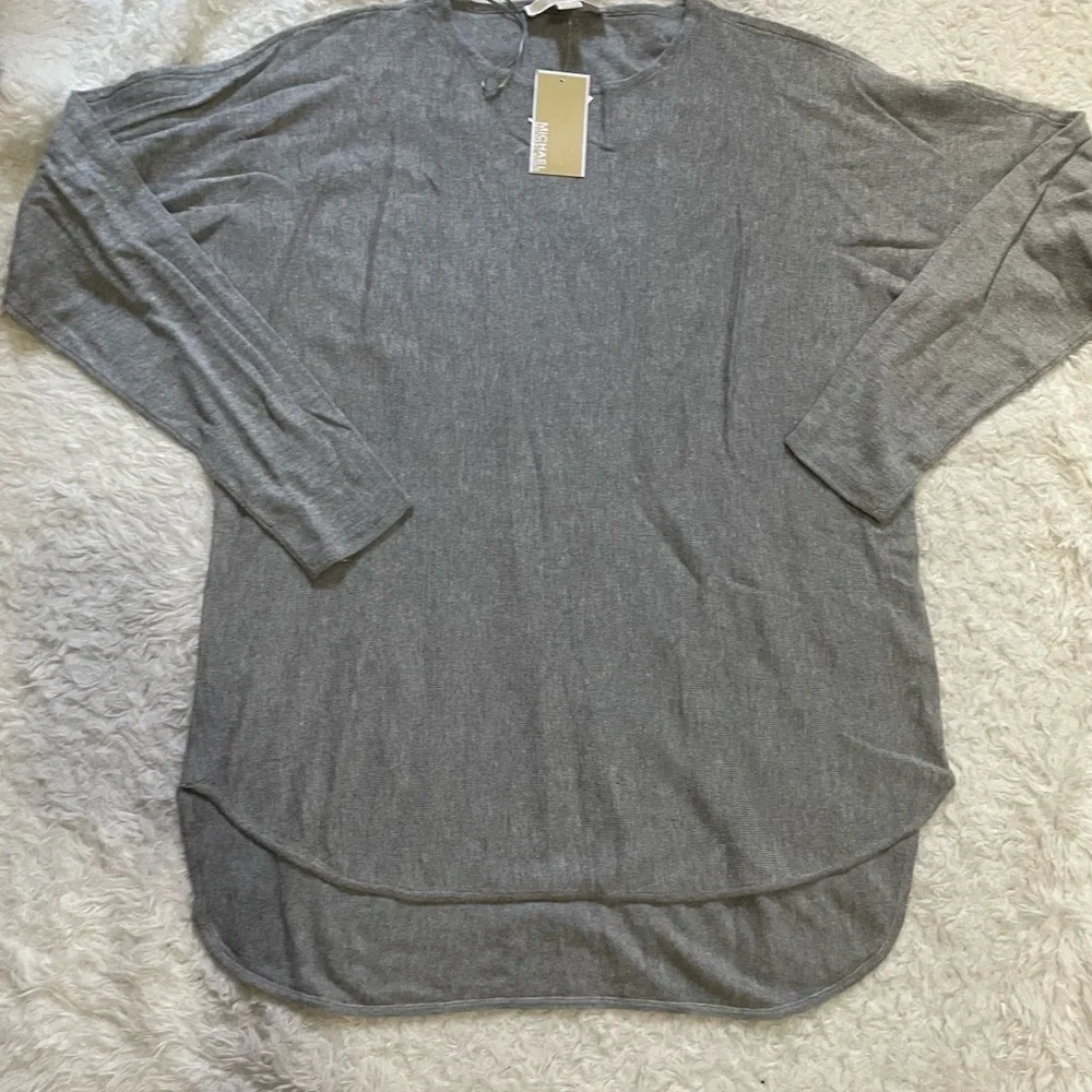 Michael Kors Heather Gray Knit Top